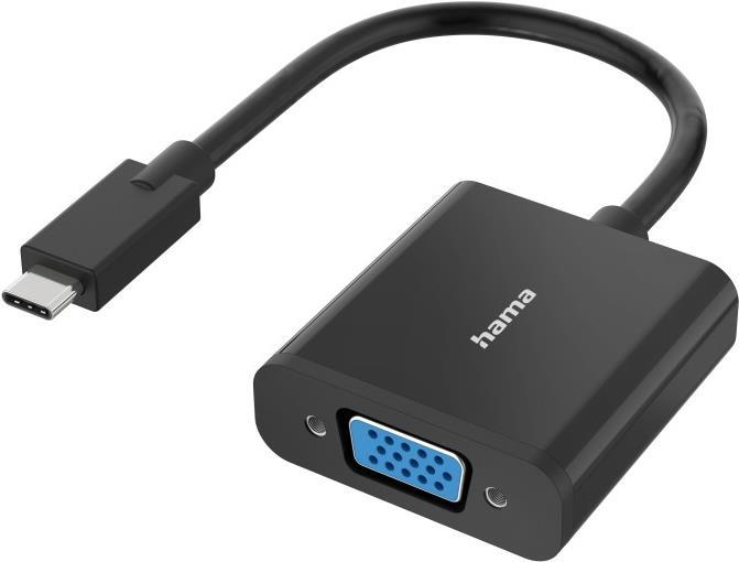 Hama Classic Line Video-Adapter, USB-C-Stecker - VGA-Buchse, Full-HD 1080p (00300088)