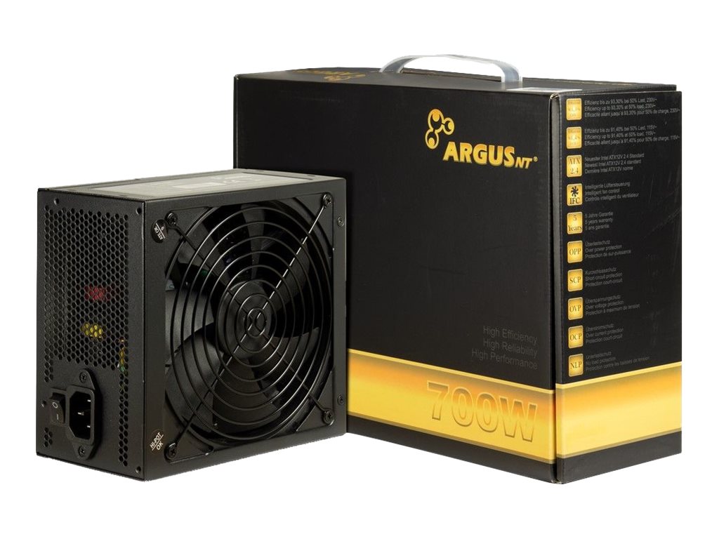Inter-Tech Argus GPS-700 PC-Netzteil 700 W 80 PLUS Gold Schwarz