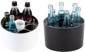 APS Kühlakku für Konferenz-Flaschenkühler, schwarz Durchmesser: 75 mm, Höhe: 115 mm - 1 Stück (615)