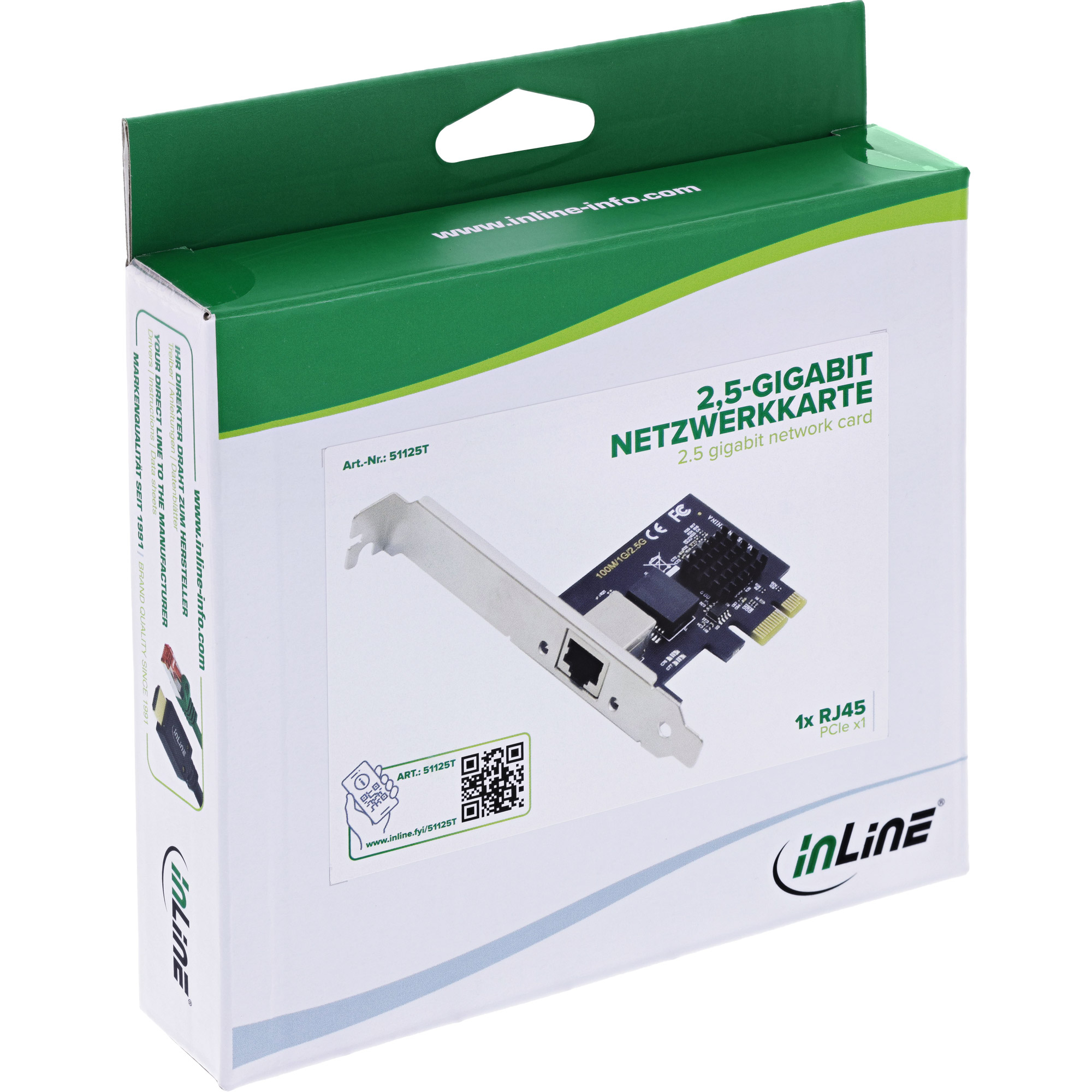 InLine 51125T Netzwerkkarte 2500 Mbit/s PCIe x1