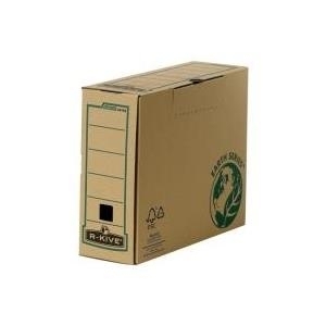 Fellowes Archiv-Schachtel R-Kive EARTH, braun (B)100 mm aus 100% recyceltem Karton, für Format DIN A4 (4470201)