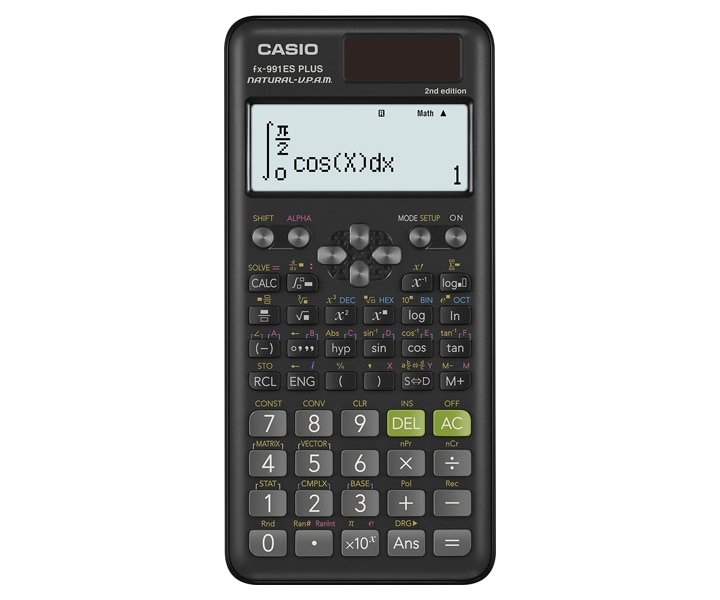 Casio FX-991ES PLUS 2 Wissenschaftlicher Taschenrechner Schwarz