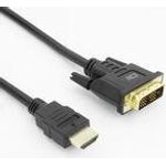 ACT HDMI-A male to DVI-D male adapter cable, 2 meters (AK3735)