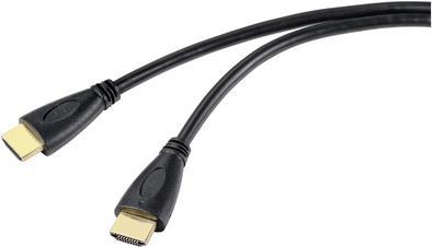 SpeaKa Professional HDMI Monitor, TV, Monitor, AV Anschlusskabel [1x HDMI-Stecker - 1x HDMI-Stecker] 1.00 m Schwarz (SP-10133280)