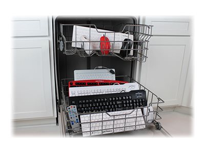 Seal Shield Silver Seal Tastatur USB QWERTZ Deutsch 105 Tasten Weiß