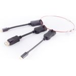 S/CONN maximum connectivity HDMI-A Adapter Set, Displayport/ mini Displayport/ USB-C Stecker, 4K60Hz (10-01020)