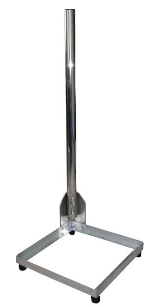 WEIß BS4040 Balkonständer Aluminium 40 x 40 cm, Höhe 1 m, Weiß