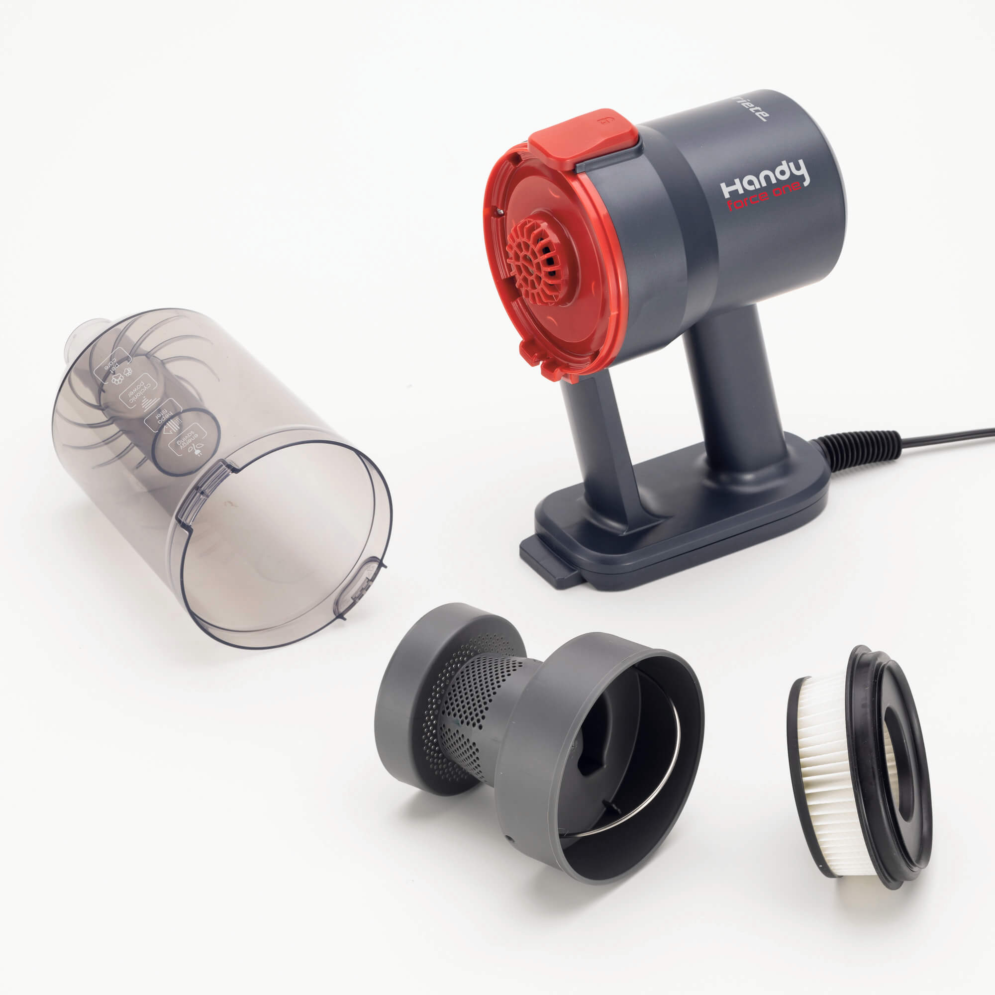Ariete Handy Force One 2in1 Stabstaubsauger 600 W Schwarz