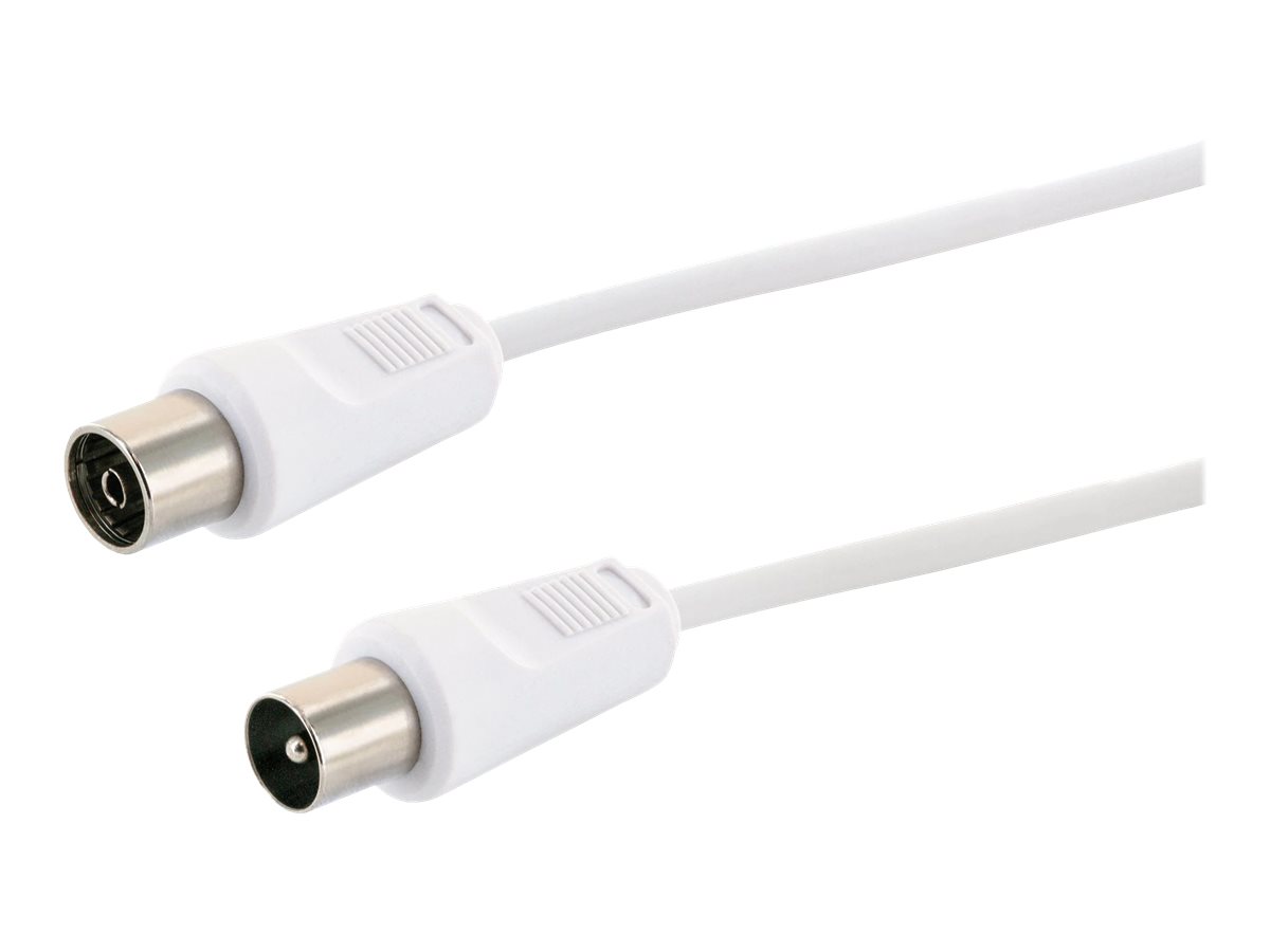 Schwaiger KDSK15 042 Koaxialkabel 1,5 m F-Quick Weiß