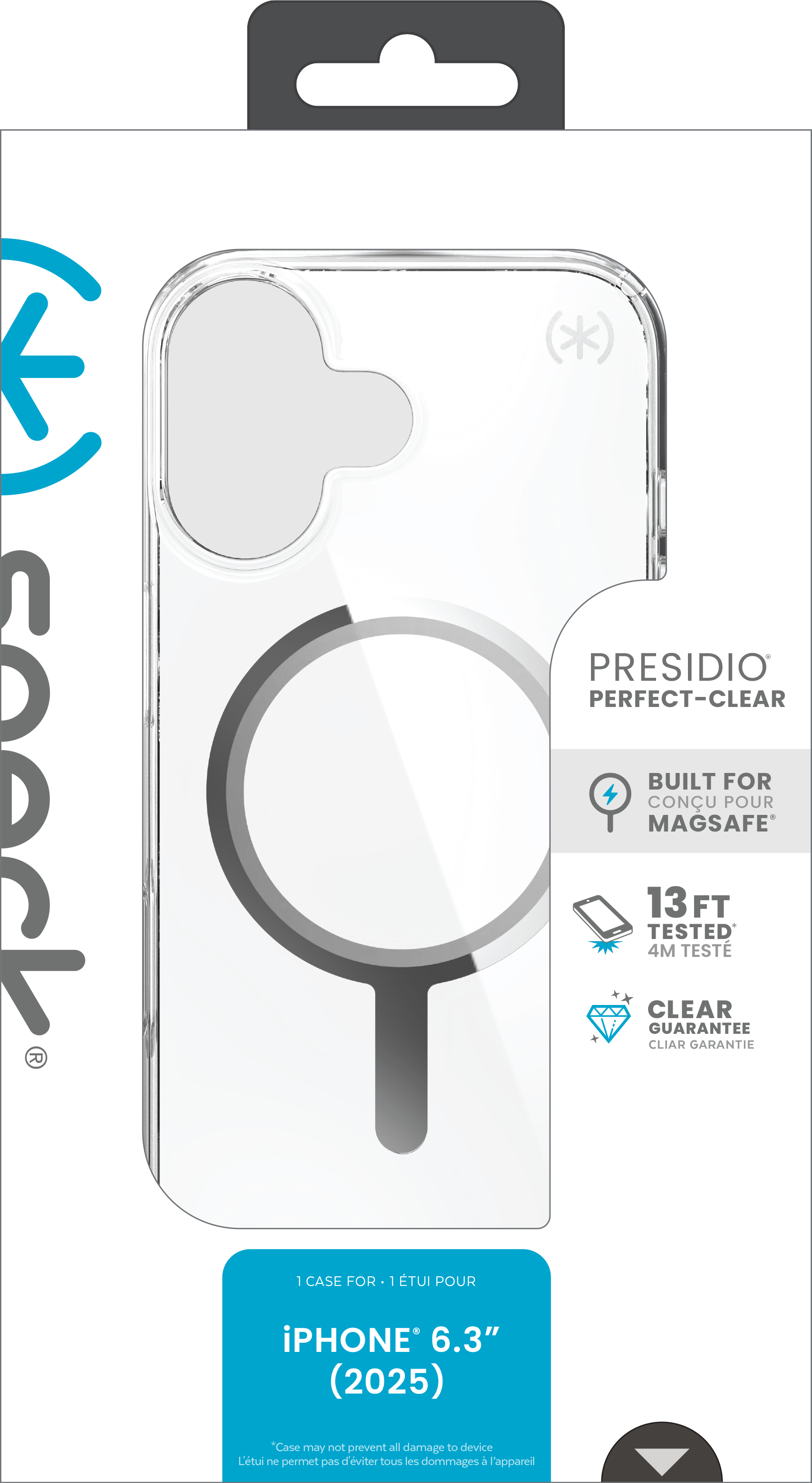 Speck Presidio Perfect Clear MagSafe Case iPhone 17 (6,3") Transparent