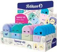 Pelikan Kunststoff-Radierer Squeezy You, im Display ideal für Bleistift, weiches Radieren, mit schützender - 1 Stück (400193850)
