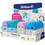 Pelikan Kunststoff-Radierer Squeezy You, im Display ideal für Bleistift, weiches Radieren, mit schützender - 1 Stück (400193850)