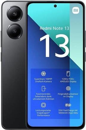 Xiaomi Redmi Note 13 4G Dual Sim 6GB RAM 128GB - Black