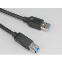 Akasa USB 3.0 Kabel, A an B black, 1,5m - black (AK-CBUB01-15BK)