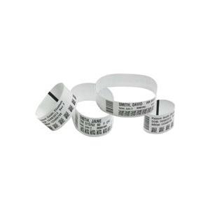 Zebra Z-Band UltraSoft, Baby, weiß Z-Band UltraSoft, Selbstklebeverschluss, für Babies, Farbe: weiß, enthält 6 Cartridges mit je 300 Armbändern (10015358K)