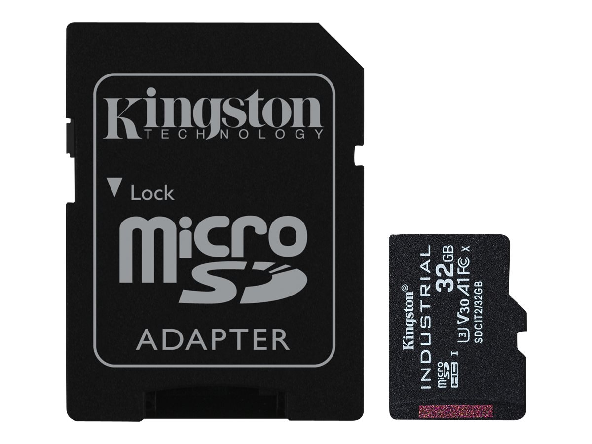 Kingston Industrial microSDHC UHS-I Speicherkarte 32 GB Klasse 10 U3 V30 Schwarz