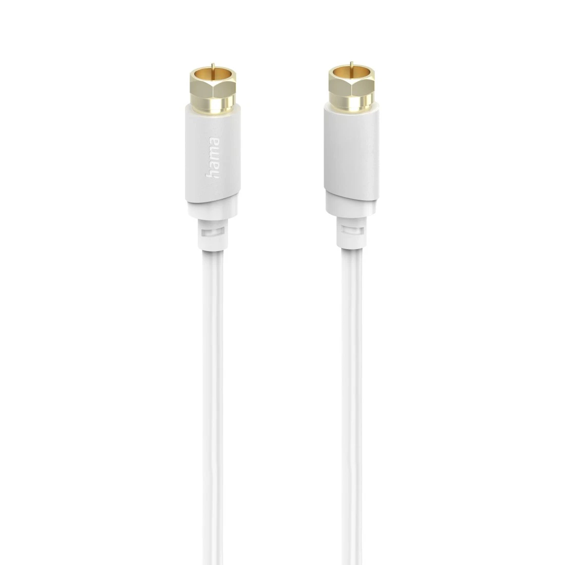 Hama Koaxialkabel F-Stecker 75 Ohm 120 dB 3 m Weiß