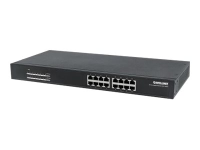 Intellinet 16-Port Gigabit Ethernet PoE+ Switch 16 x 10/100/1000 (PoE+) Schwarz