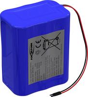 Ansmann 3S2P Akkupack 6x 18650 Kabel Li-Ion 10.8V 6700mAh 10.8 V 6700 (2447-3050-40)