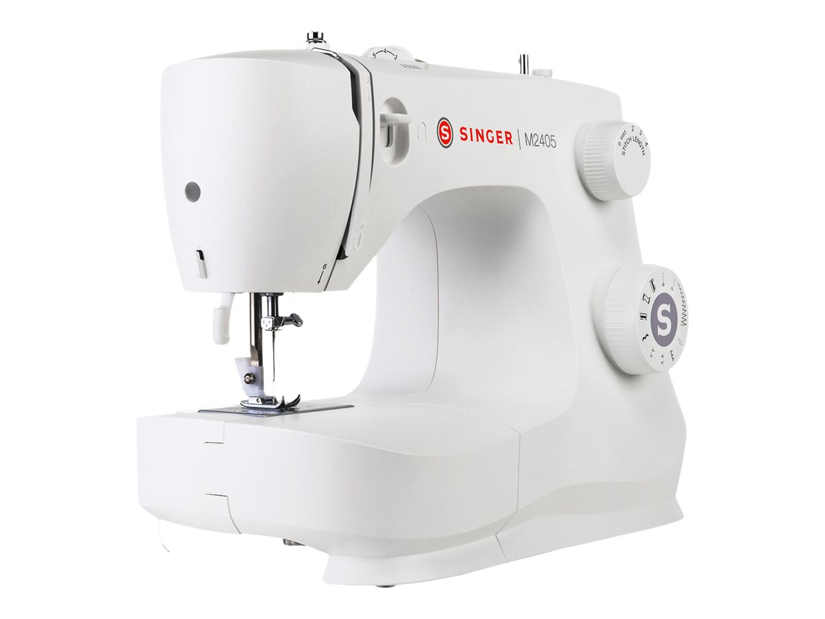 Singer M2405 Halbautomatische Nähmaschine 8 Stiche 1 Knopfloch Weiß