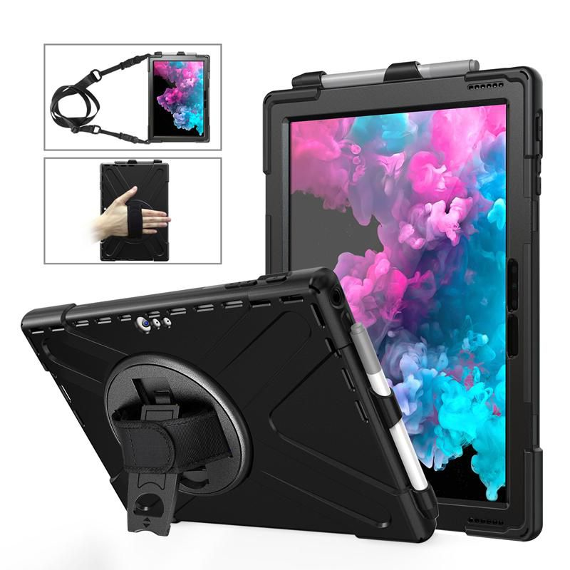 eSTUFF Defender Case für Microsoft Surface Pro 7+/7/6/5/4 Schwarz