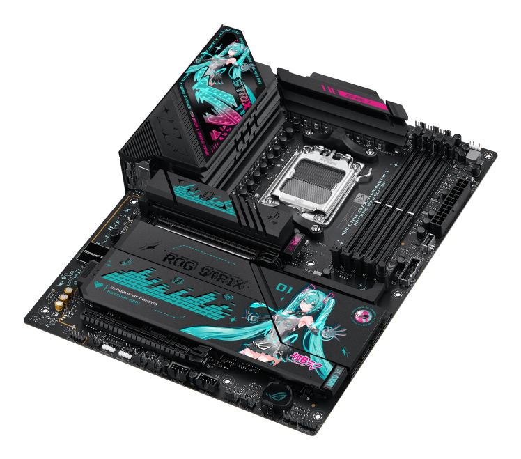 ASUS ROG STRIX X870E-H GAMING WIFI7 Hatsune Miku Edition Mainboard Sockel AM5 AMD X870E ATX Wi-Fi 7