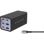 Conceptronic OZUL06BE 200W GaN USB-C Ladegerät 4xUSB-C 2xUSB-A