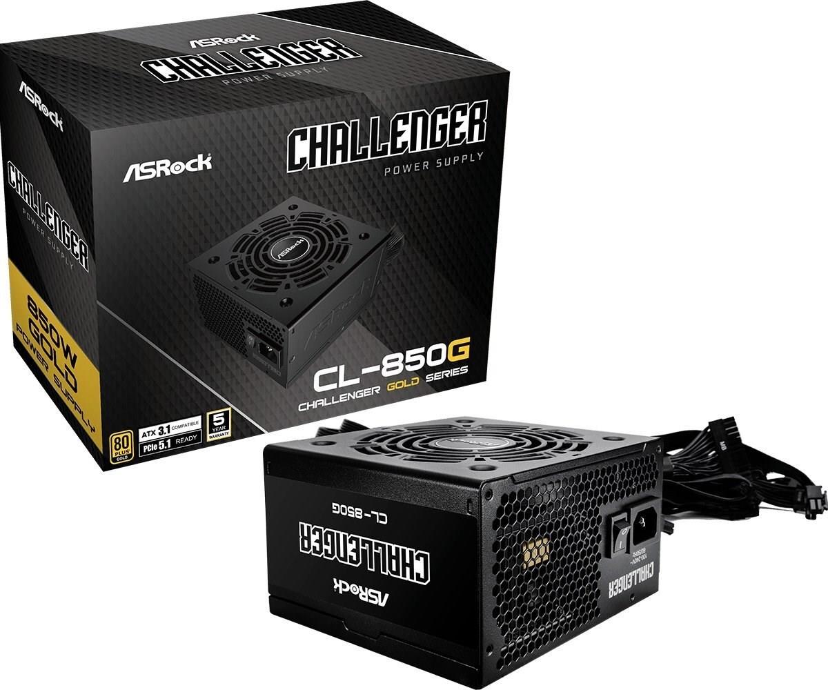 Image of ASRock Challenger CL-850G Stromforsyning 850Watt - PC-/Server Netzteil (90-UXC085-GNEAAA)