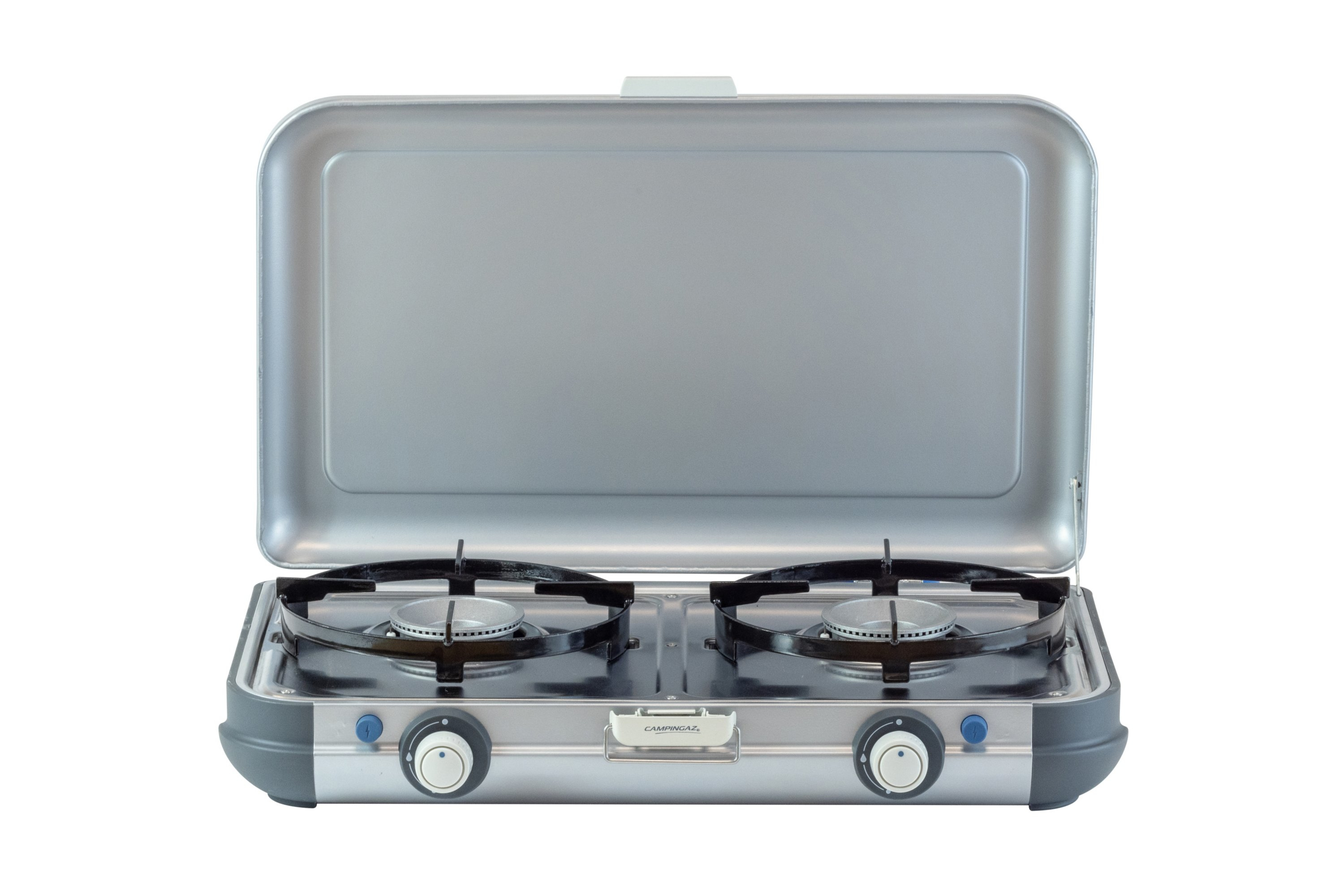 Campingaz Camping Kitchen 2 Grill & Go CV 2-Flammen-Grillkocher Metall Schwarz/Grau