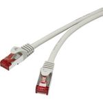 Renkforce RF-4724292 RJ45 Netzwerkkabel, Patchkabel CAT 6 S/FTP 0.15 m Grau mit Rastnasenschutz, vergoldete Steckkontakte, Flammwidrig 1 St. (RF-4724292)