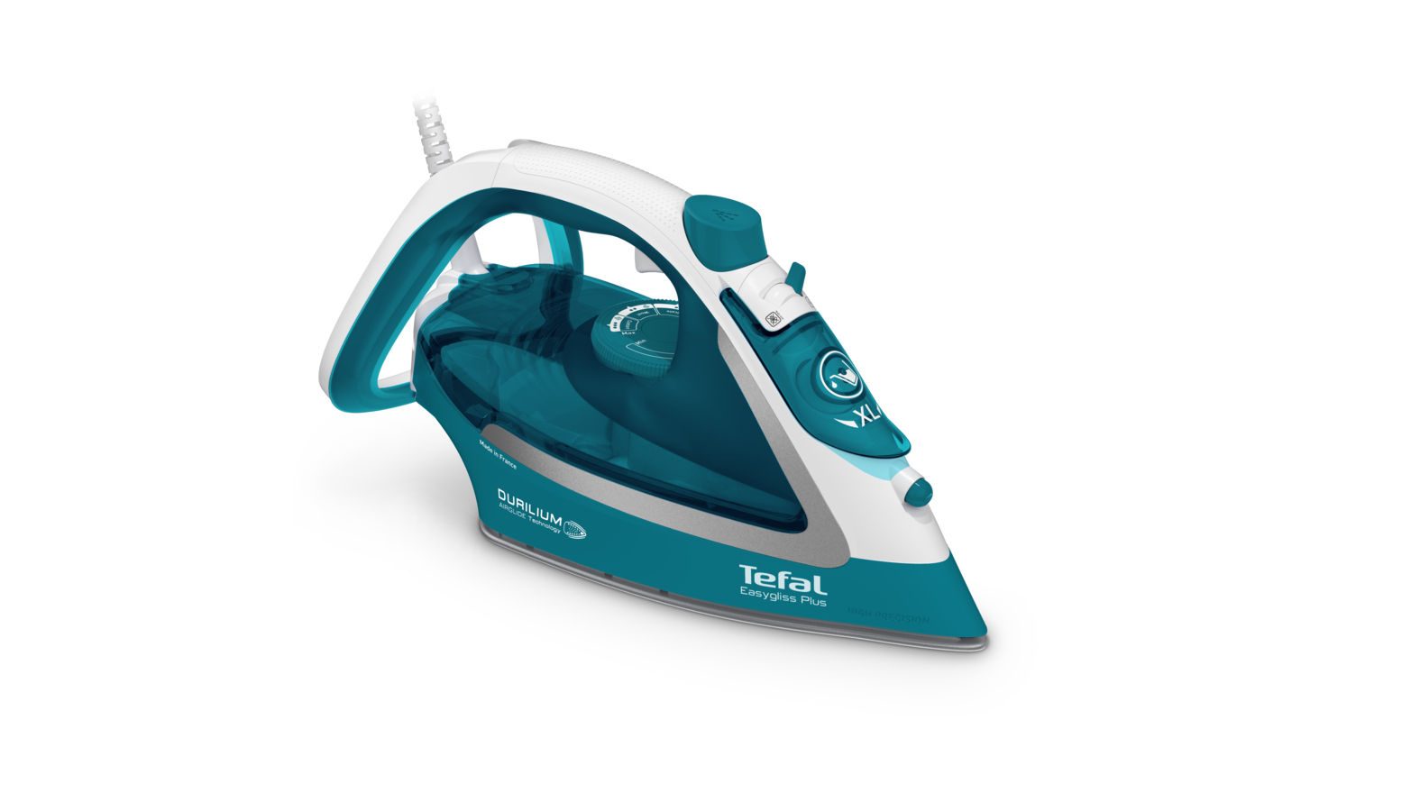 Tefal Easygliss II FV5737 Trocken- & Dampfbügeleisen 2500 W Türkis, Weiß