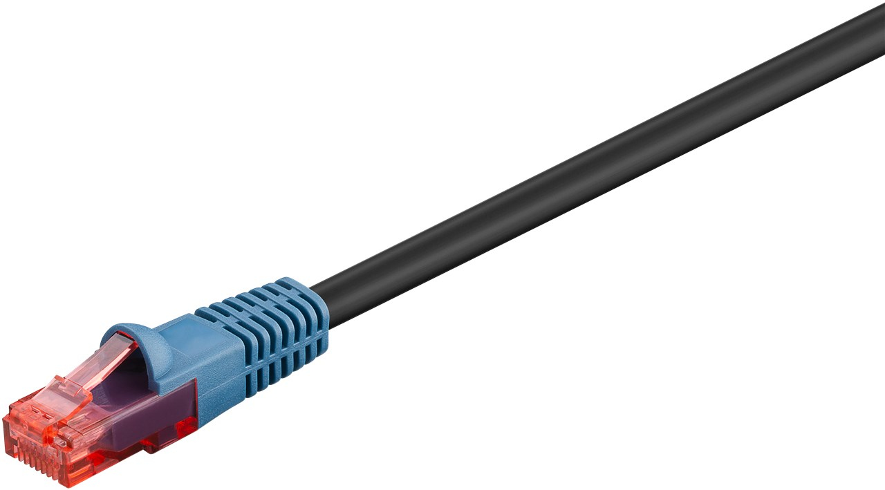 Goobay 94393 Cat6 Patchkabel 30 m Schwarz
