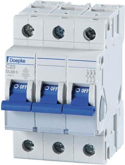 DOEPKE LS-Schalter C32A DLS-6H-C32-3-6-KA 6kA 3-polig 400V C-Charakteristik DLS-6H-C32-3-6-KA (09914296)