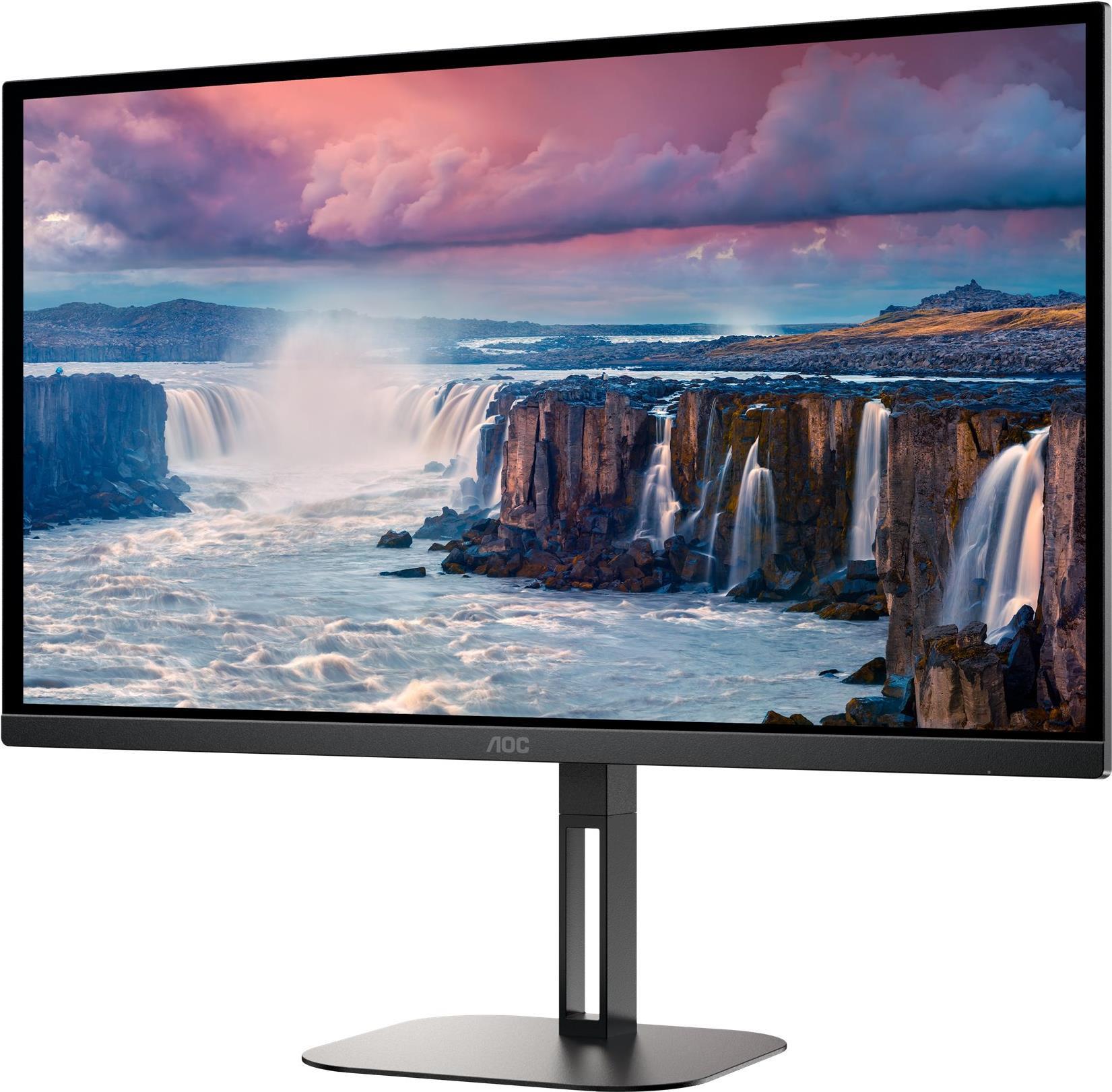 AOC V5 Q27V5N 68,6 cm (27" ) 2560 x 1440 Pixel Quad HD LED-Monitor Schwarz [Energieklasse F] (Q27V5N/BK)