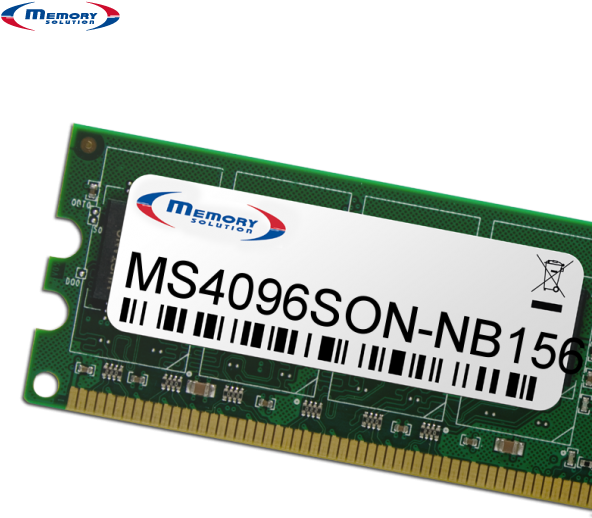 Memory Solution MS4096SON-NB156 4GB Speichermodul (MS4096SON-NB156)