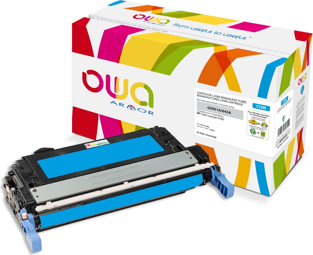 Armor K12237OW Laser cartridge 10000Seiten Cyan Lasertoner / Patrone (K12237OW)