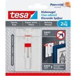 tesa Verstellbarer Klebenagel für Tapeten und Putz Weiß Inhalt: 6 St. (77777)