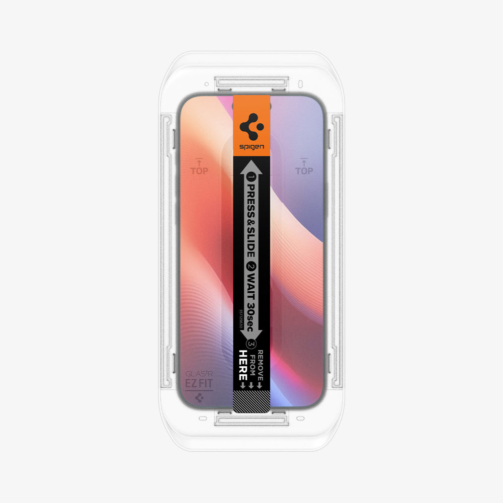 Spigen GLAS.tR EZ Fit Displayschutzfolie aus gehärtetem Glas für iPhone 16 Pro 6.3" Transparent