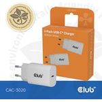 Club 3D Lifestyle Ladegerät USB-C 30Watt 2Stk weiß retail (CAC-3020)