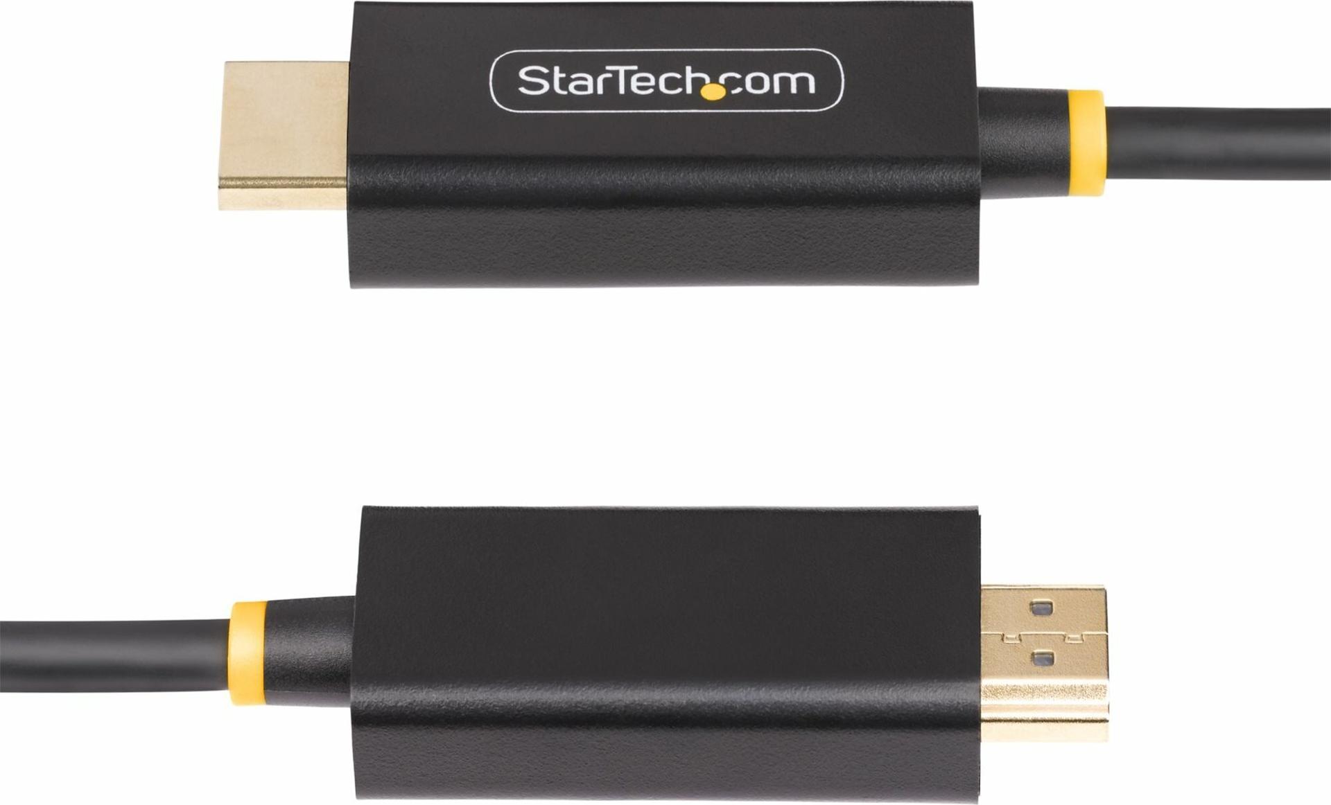 STARTECH.COM 3m DisplayPort to HDMI Adapter Cable 4K 60Hz with HDR DP to HDMI 2.0b Active Video Converter DisplayPort Desktop (3M-DP-HDMI-4K60-HDR)