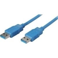 shiverpeaks BASIC-S USB 3.0 Kabel, A-Stecker - A-Stecker 1,0 m, Kabel und Stecker: blau, doppelt geschirmt, max. (BS77031-1)