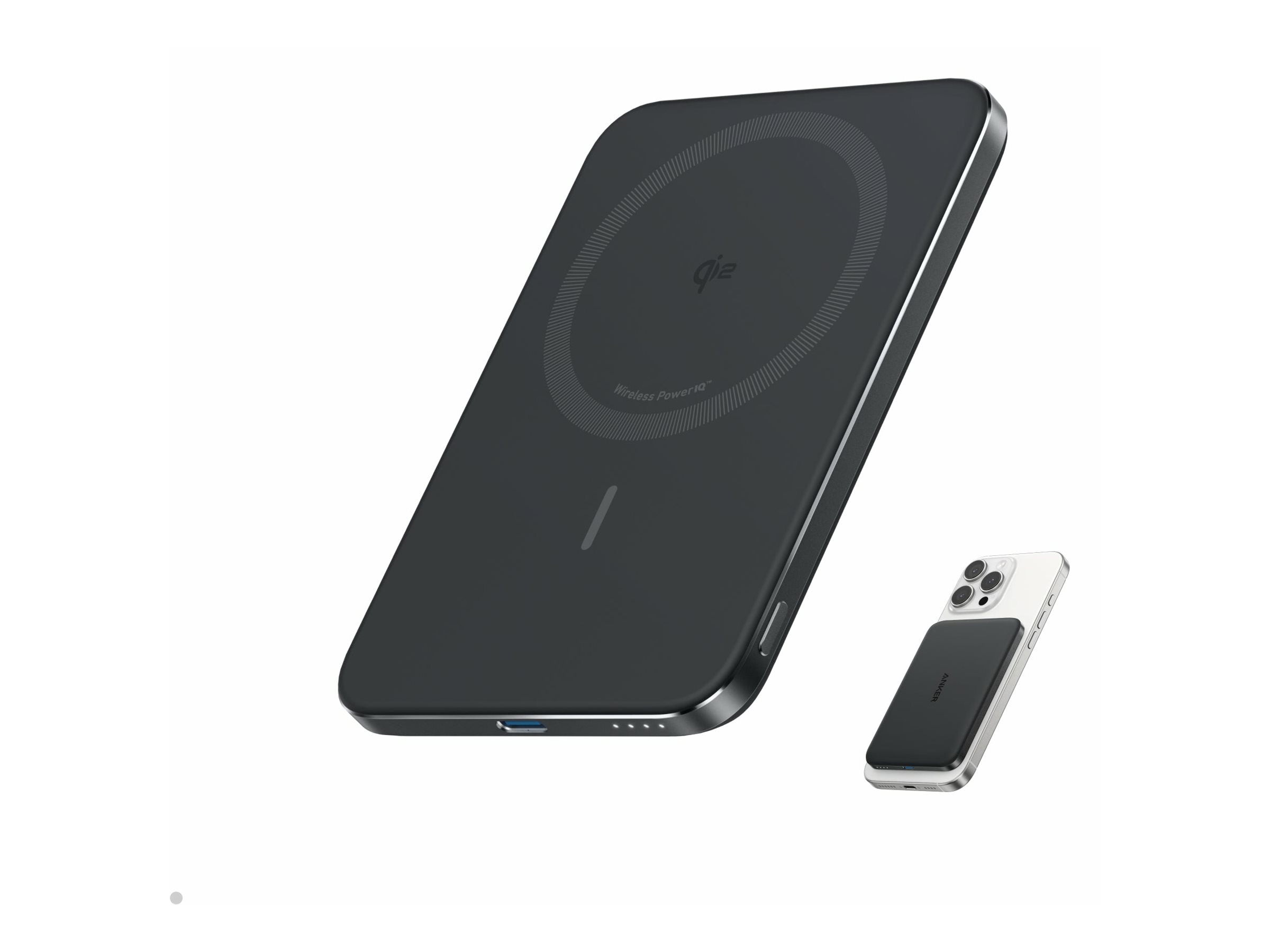 Anker MagGo 5000 mAh 20 W Induktive Power Bank Schwarz