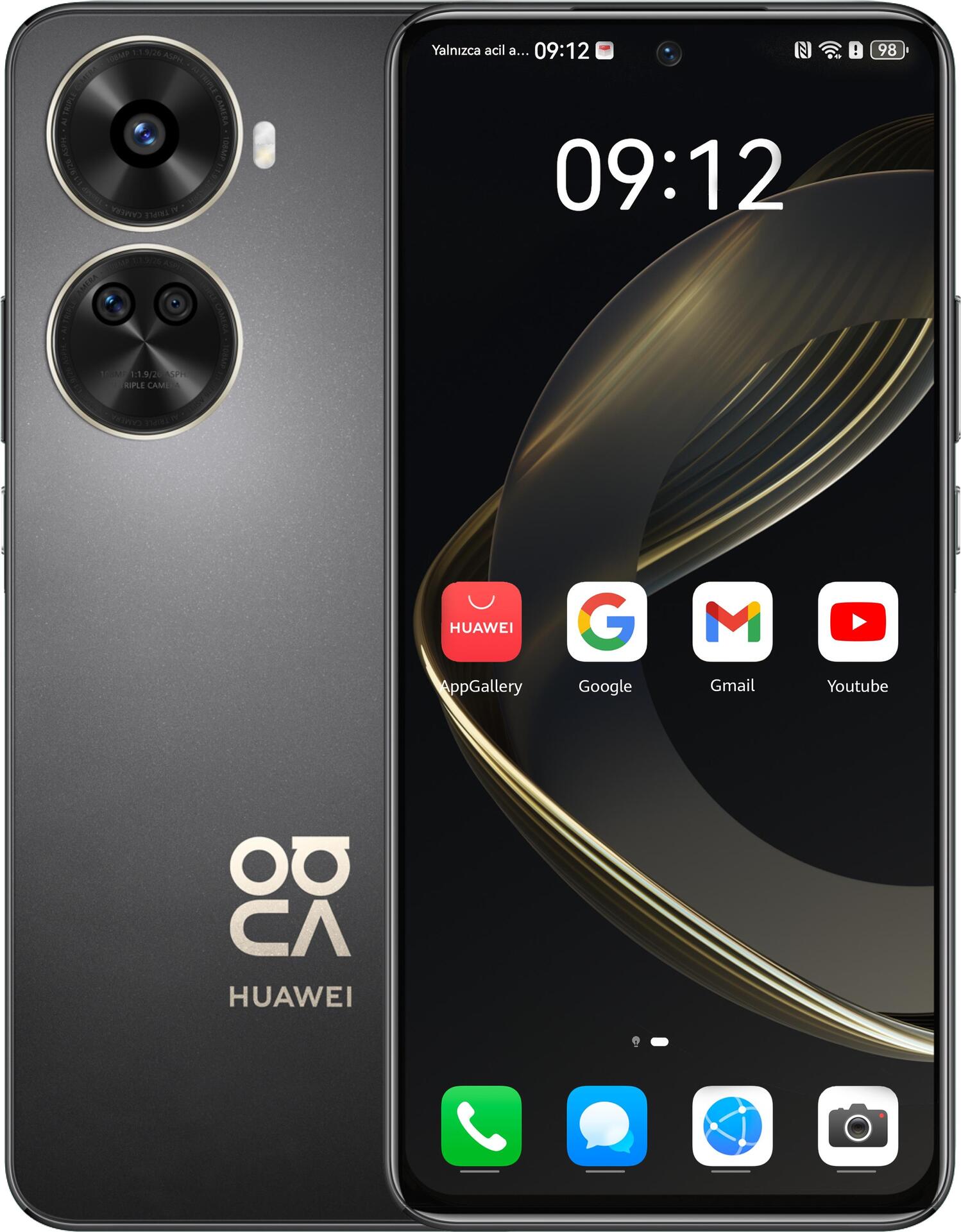 Huawei nova 12 SE 16,9 cm (6.67") Dual-SIM Android 14 4G USB Typ-C 8 GB 256 GB 4500 mAh Schwarz (51097UDV)