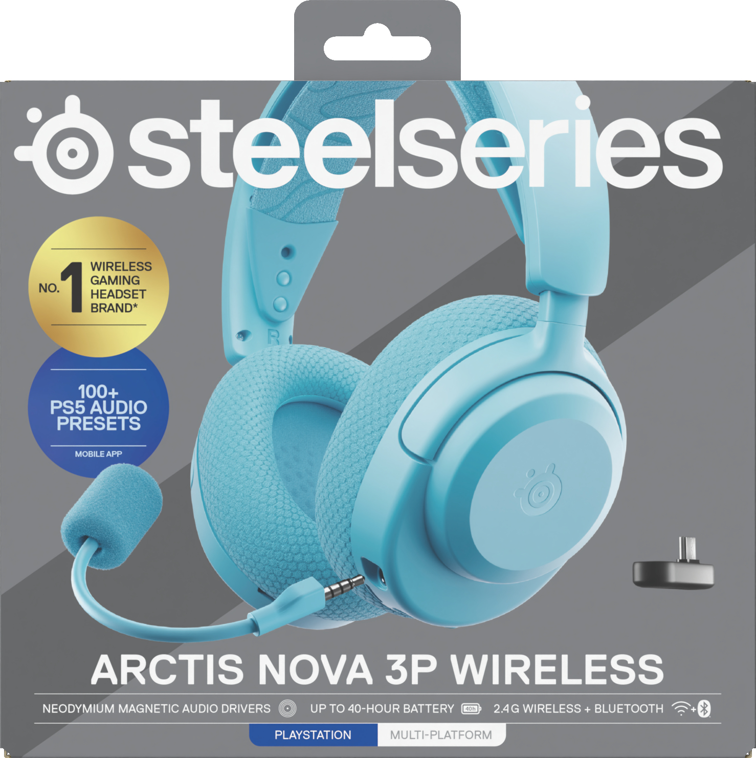 SteelSeries Arctis Nova 3P Headset Aquamarin
