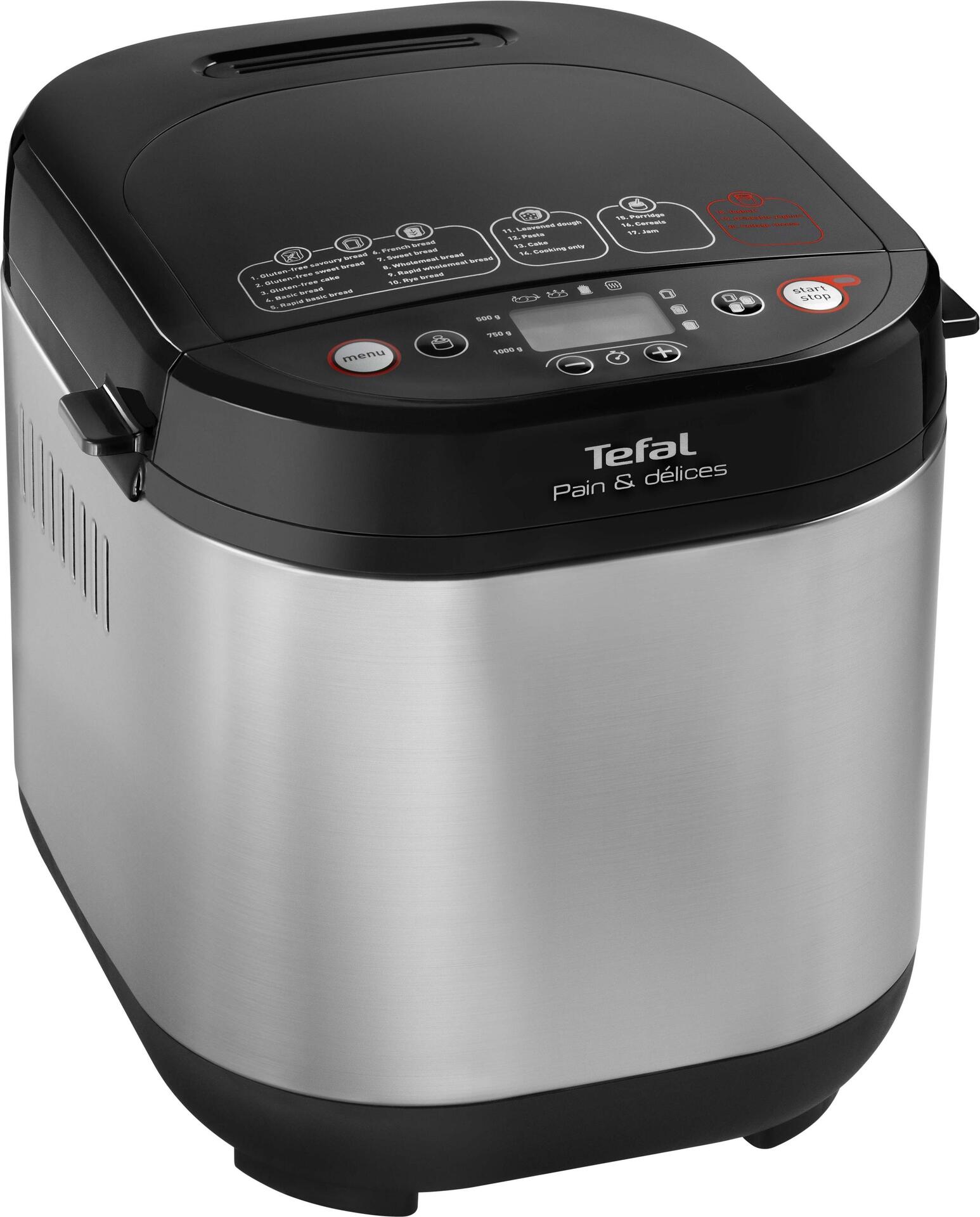 Tefal Pain & Délice PF240E Brotbackmaschine 720 W Schwarz - Edelstahl (PF240E)