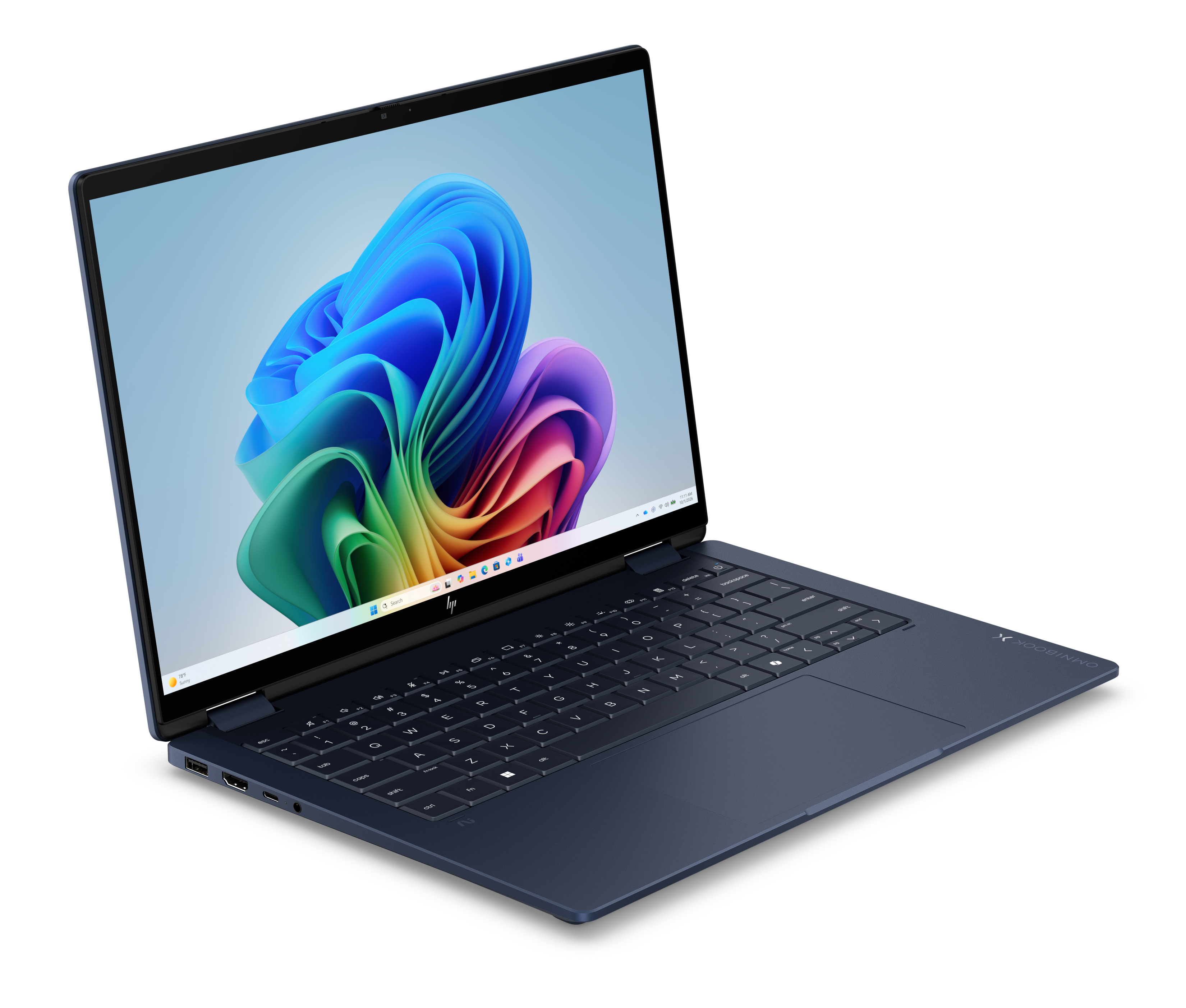 HP OmniBook X Flip 14-kc0150ng 14" Touch, AMD Ryzen AI 5 430, 16 GB RAM, 512 GB SSD, Windows 11 Home, Atmospheric Blue