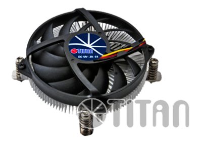 Titan DC-155A915Z/R Prozessor-Luftkühler Low-Profile Schwarz, Grau