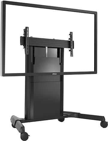 CHIEF Mobiler Wagen (Schwarz) , manuell höhenverstellbar-> 400 mm,Belastbar von 56-79kg, VESA 200x200-800x400 (LPD1U)