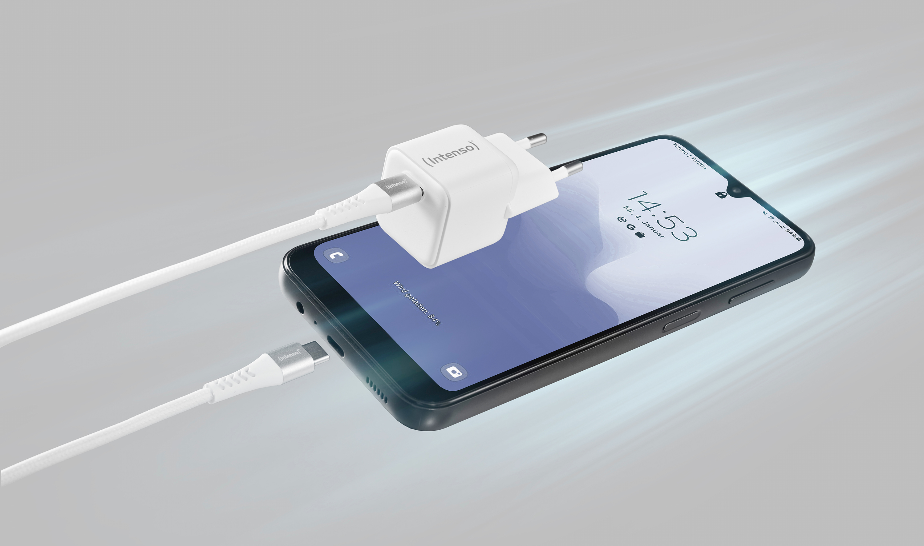 Intenso W30C Netzteil 30 W USB-C Weiß