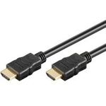Wentronic Goobay High Speed HDMI™ Kabel mit Ethernet, Schwarz, 0.5 m - HDMI™ A-Stecker > HDMI™ A-Stecker (69122)